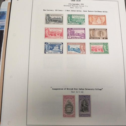 18 - Box of world/British Commonwealth on stock cards and leaves, includes collections and small accumula... 