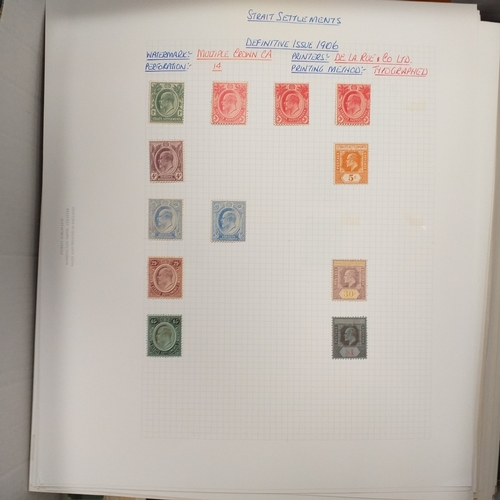 18 - Box of world/British Commonwealth on stock cards and leaves, includes collections and small accumula... 
