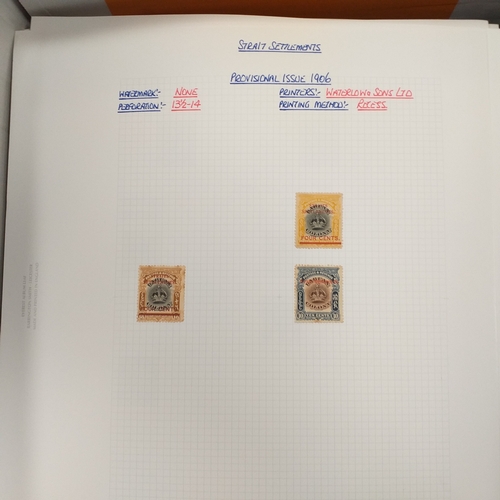 18 - Box of world/British Commonwealth on stock cards and leaves, includes collections and small accumula... 