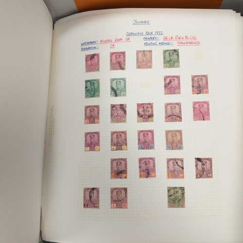 18 - Box of world/British Commonwealth on stock cards and leaves, includes collections and small accumula... 