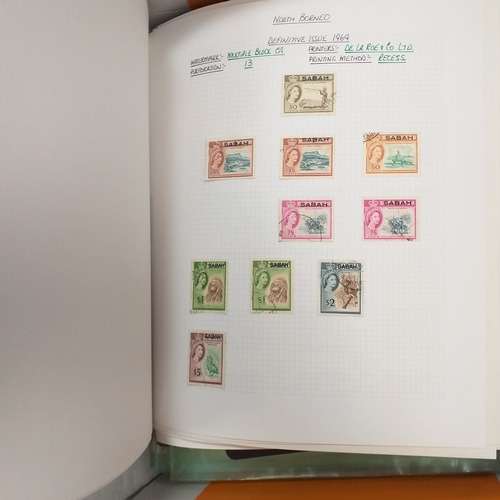 18 - Box of world/British Commonwealth on stock cards and leaves, includes collections and small accumula... 