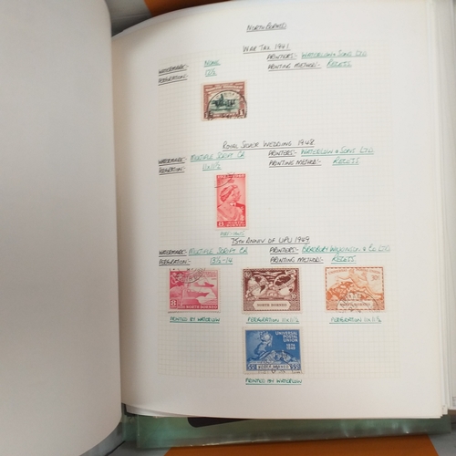 18 - Box of world/British Commonwealth on stock cards and leaves, includes collections and small accumula... 