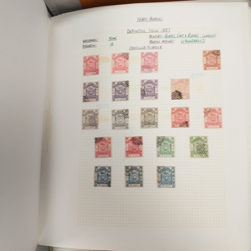 18 - Box of world/British Commonwealth on stock cards and leaves, includes collections and small accumula... 