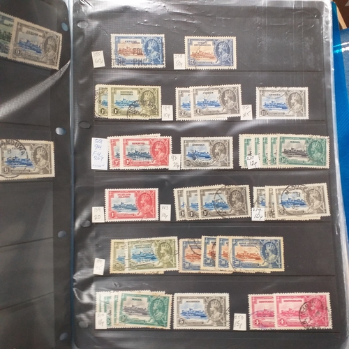20 - Storage box housing a collection of albums includes Tuvalu, Guernsey, Singapore, South Africa, Israe... 