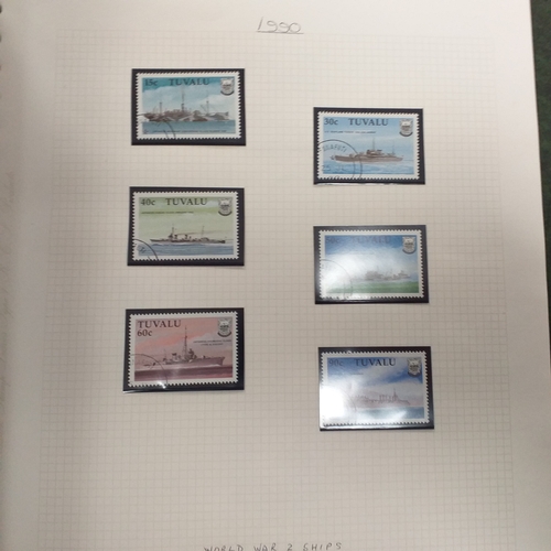 20 - Storage box housing a collection of albums includes Tuvalu, Guernsey, Singapore, South Africa, Israe... 