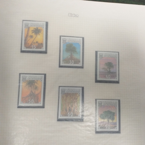 20 - Storage box housing a collection of albums includes Tuvalu, Guernsey, Singapore, South Africa, Israe... 