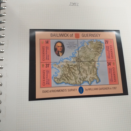 20 - Storage box housing a collection of albums includes Tuvalu, Guernsey, Singapore, South Africa, Israe... 