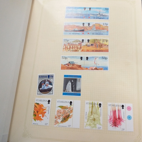 21 - Storage box housing a collection of albums includes South Africa, USA, Greece, Germany, GB, world se... 