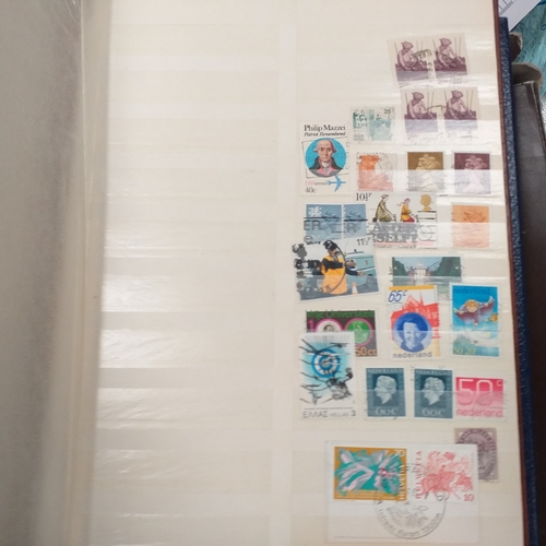 24 - Storage box housing a variety of collections (Germany, Syria and UAE) an empty SG GB stamp album Vol... 