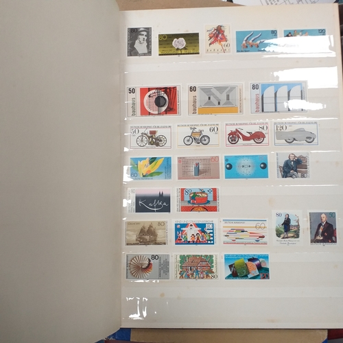 24 - Storage box housing a variety of collections (Germany, Syria and UAE) an empty SG GB stamp album Vol... 