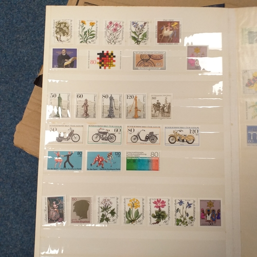 24 - Storage box housing a variety of collections (Germany, Syria and UAE) an empty SG GB stamp album Vol... 