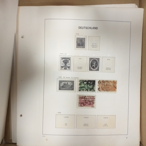 24 - Storage box housing a variety of collections (Germany, Syria and UAE) an empty SG GB stamp album Vol... 