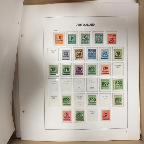 24 - Storage box housing a variety of collections (Germany, Syria and UAE) an empty SG GB stamp album Vol... 