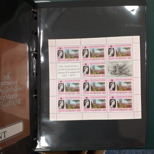 24 - Storage box housing a variety of collections (Germany, Syria and UAE) an empty SG GB stamp album Vol... 