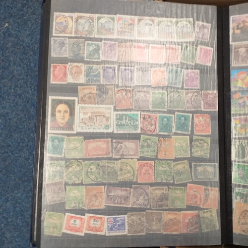 25 - Box of albums housing world collections mint and used bulk of issues are European with good selectio... 