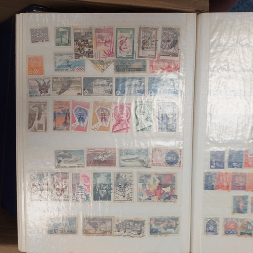 25 - Box of albums housing world collections mint and used bulk of issues are European with good selectio... 
