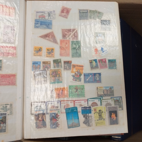 25 - Box of albums housing world collections mint and used bulk of issues are European with good selectio... 