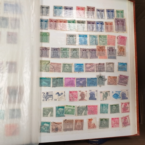 25 - Box of albums housing world collections mint and used bulk of issues are European with good selectio... 
