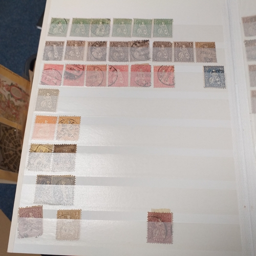 25 - Box of albums housing world collections mint and used bulk of issues are European with good selectio... 