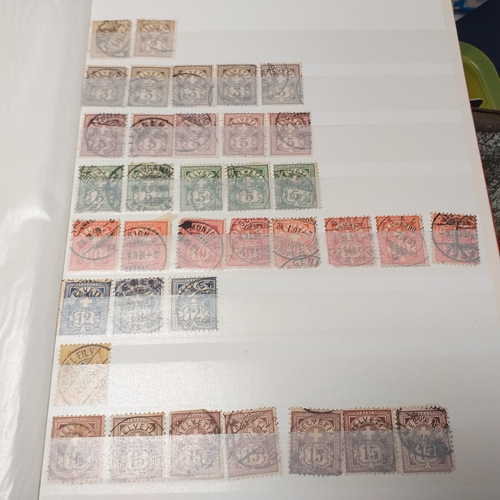 25 - Box of albums housing world collections mint and used bulk of issues are European with good selectio... 