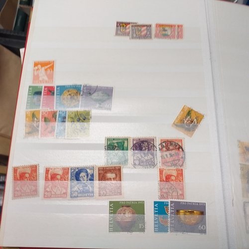 25 - Box of albums housing world collections mint and used bulk of issues are European with good selectio... 