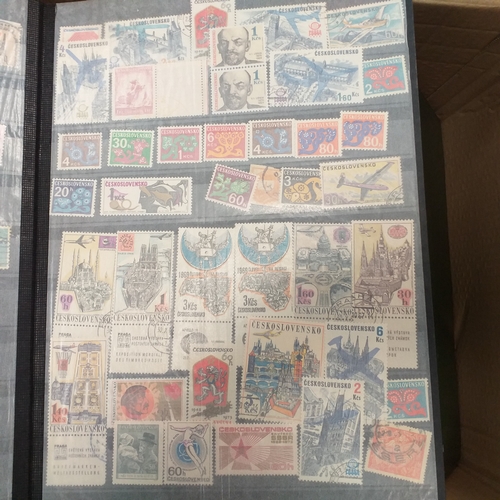 25 - Box of albums housing world collections mint and used bulk of issues are European with good selectio... 