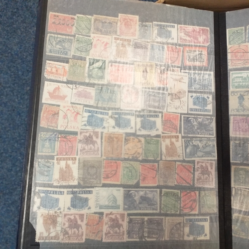 25 - Box of albums housing world collections mint and used bulk of issues are European with good selectio... 