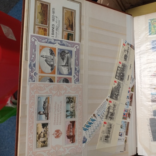 30 - Glory box housing World/Commonwealth on album leaves, Hagners, stamps in cigar boxes and tins. 3 sto... 