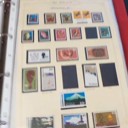 31 - Box of New Zealand collections includes a stock book of modern mint, an album covering period 1873 t... 