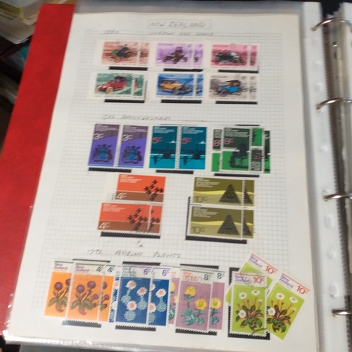 31 - Box of New Zealand collections includes a stock book of modern mint, an album covering period 1873 t... 