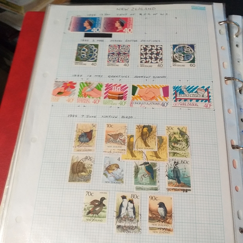 31 - Box of New Zealand collections includes a stock book of modern mint, an album covering period 1873 t... 