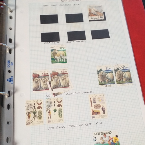 31 - Box of New Zealand collections includes a stock book of modern mint, an album covering period 1873 t... 