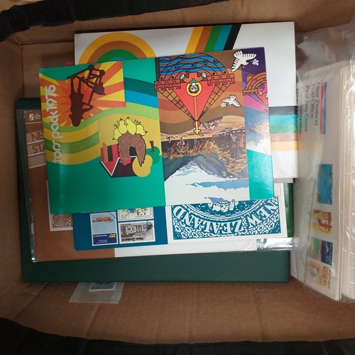 31 - Box of New Zealand collections includes a stock book of modern mint, an album covering period 1873 t... 