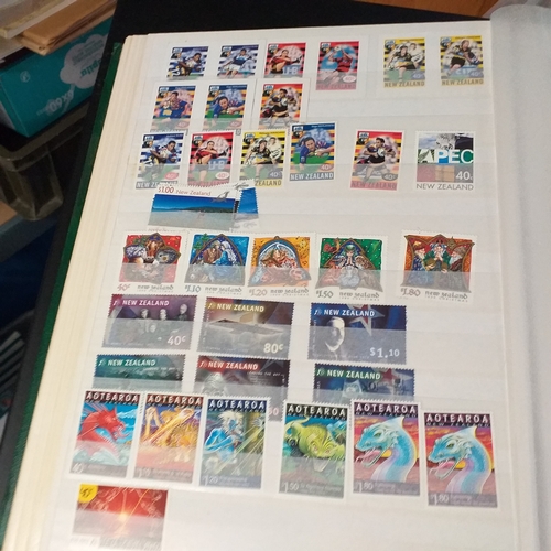 31 - Box of New Zealand collections includes a stock book of modern mint, an album covering period 1873 t... 