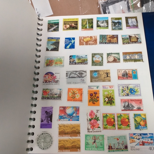31 - Box of New Zealand collections includes a stock book of modern mint, an album covering period 1873 t... 
