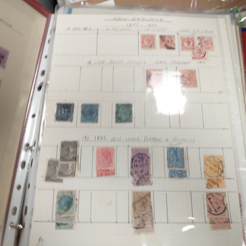 31 - Box of New Zealand collections includes a stock book of modern mint, an album covering period 1873 t... 