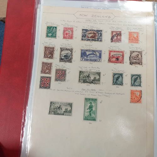 31 - Box of New Zealand collections includes a stock book of modern mint, an album covering period 1873 t... 