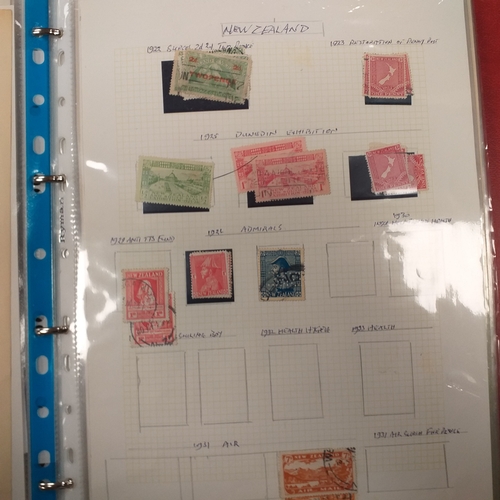 31 - Box of New Zealand collections includes a stock book of modern mint, an album covering period 1873 t... 