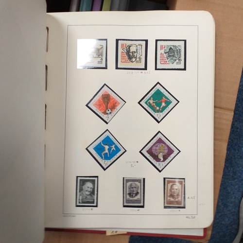 35 - Box housing a variety of collections in 8 albums/stock books includes mint Russia 1962 to 1971 appro... 