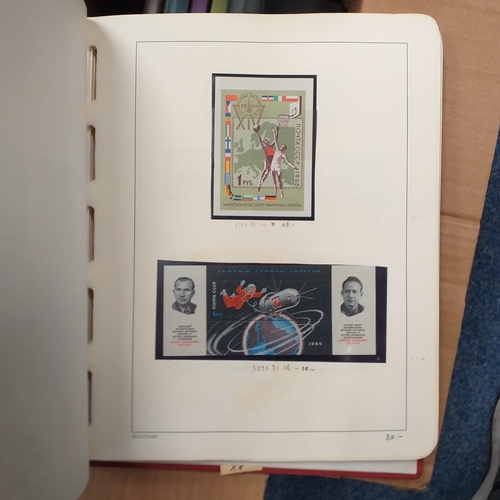 35 - Box housing a variety of collections in 8 albums/stock books includes mint Russia 1962 to 1971 appro... 