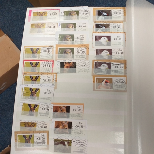 36 - Box containing a GB collection in 6 stock books and 2 albums, mint and used, 1 stock book contains m... 