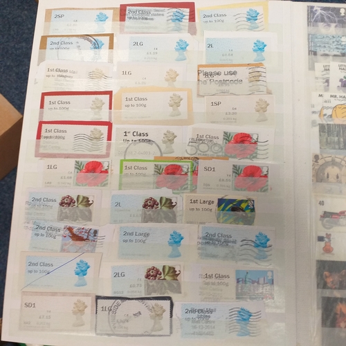 36 - Box containing a GB collection in 6 stock books and 2 albums, mint and used, 1 stock book contains m... 