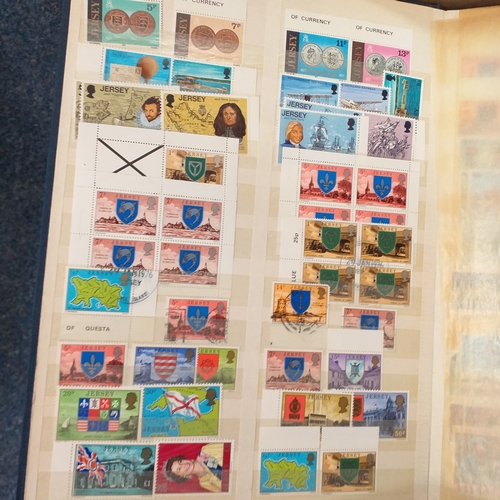 36 - Box containing a GB collection in 6 stock books and 2 albums, mint and used, 1 stock book contains m... 