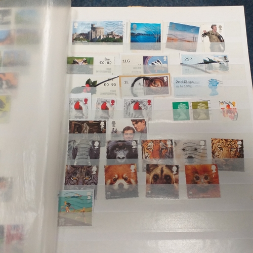 36 - Box containing a GB collection in 6 stock books and 2 albums, mint and used, 1 stock book contains m... 