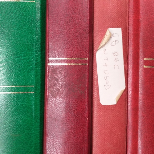 36 - Box containing a GB collection in 6 stock books and 2 albums, mint and used, 1 stock book contains m... 