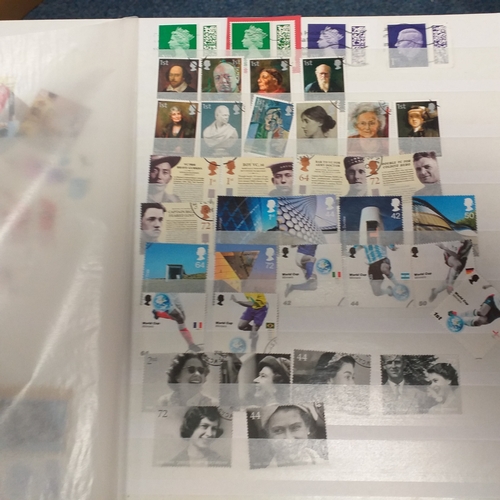 36 - Box containing a GB collection in 6 stock books and 2 albums, mint and used, 1 stock book contains m... 