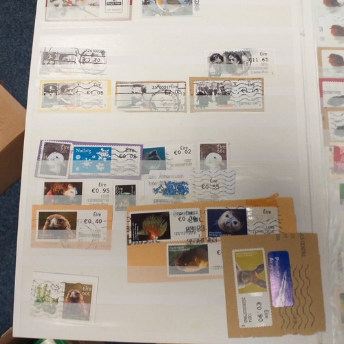 36 - Box containing a GB collection in 6 stock books and 2 albums, mint and used, 1 stock book contains m... 