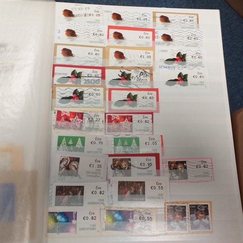 36 - Box containing a GB collection in 6 stock books and 2 albums, mint and used, 1 stock book contains m... 