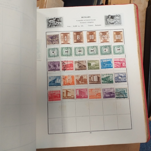 43 - Glory box - world albums, FDC's, Stock Cards  includes packet of Scottish Island QE2 postmarks (23 o... 