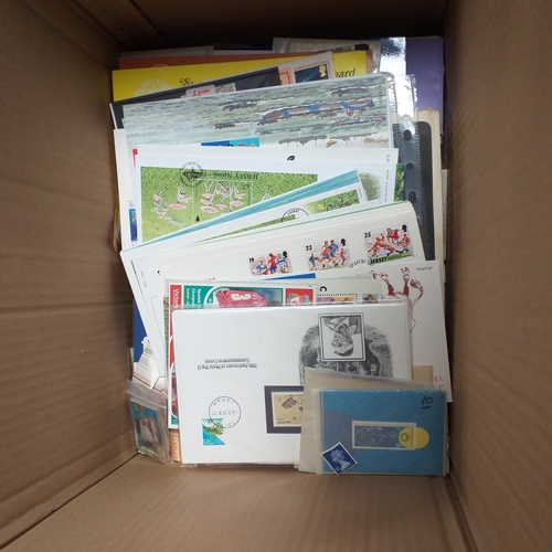 46 - Glory Box - stamps in packets, albums, pages/sheets - allsorts  FDC's/Covers etc.